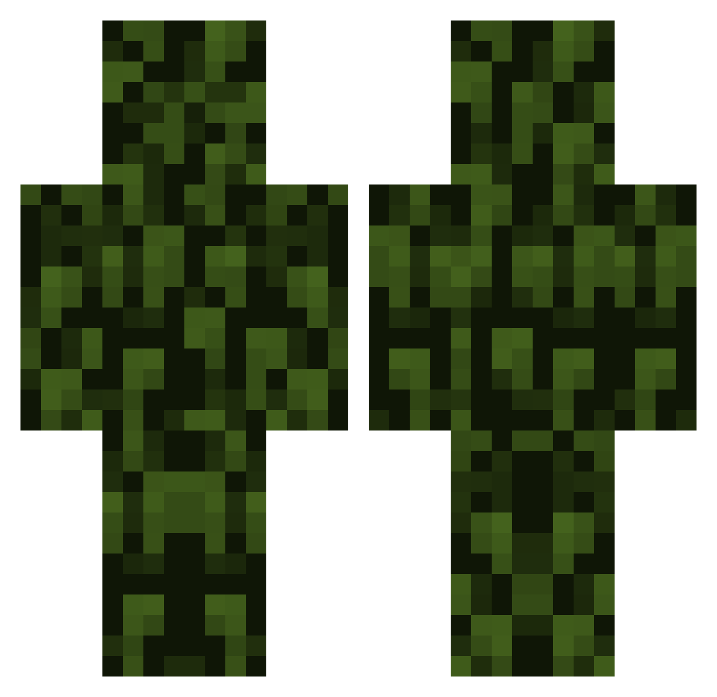 aretheygoneyet Minecraft skin, front and back view