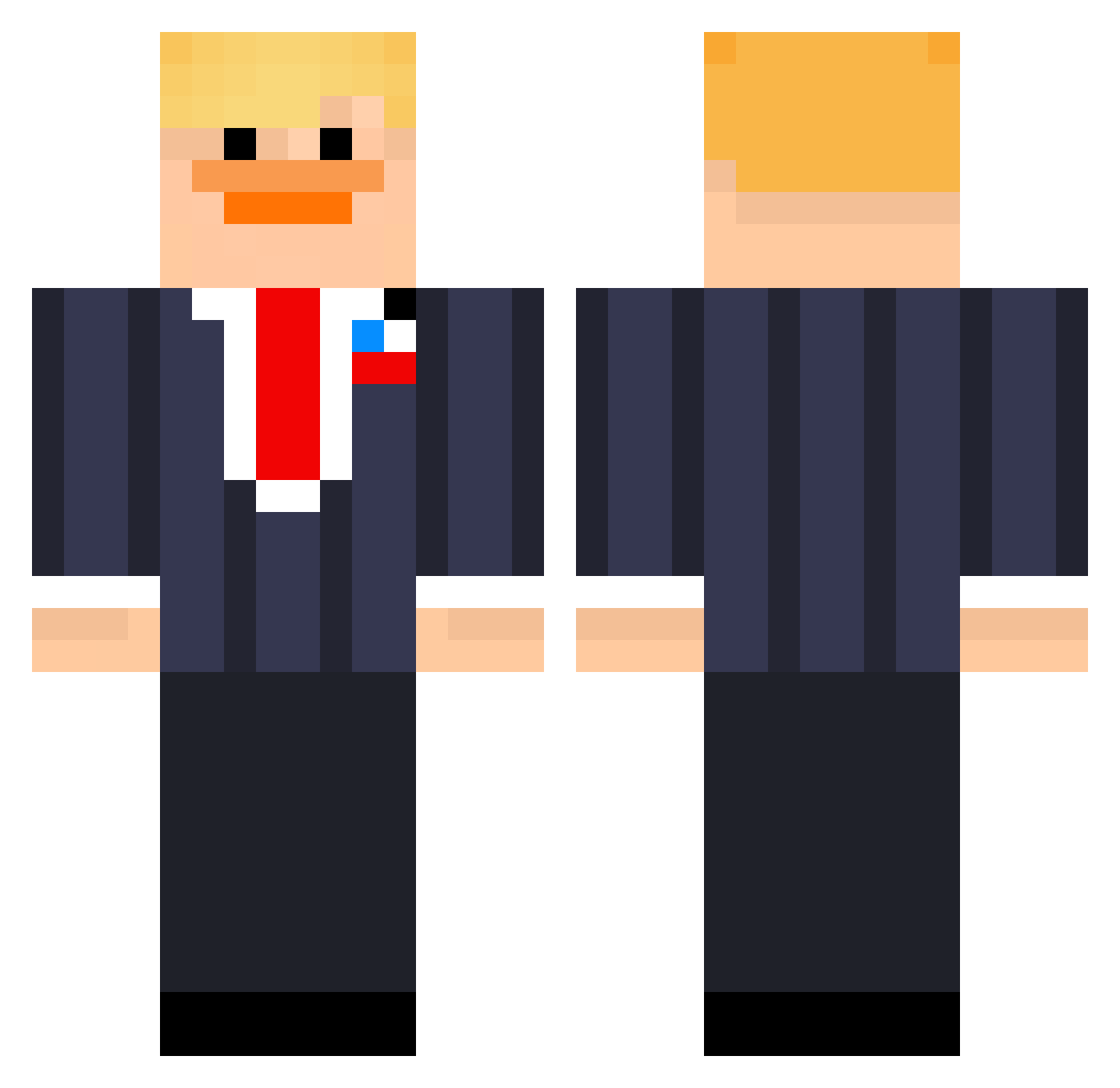 tomandreskaug Minecraft skin, front and back view