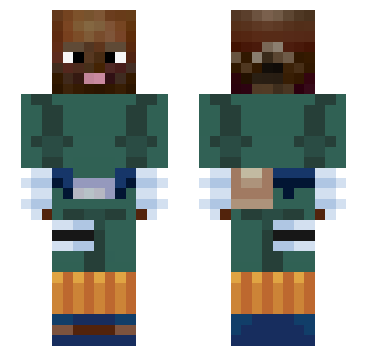 zibro_ Minecraft skin, front and back view
