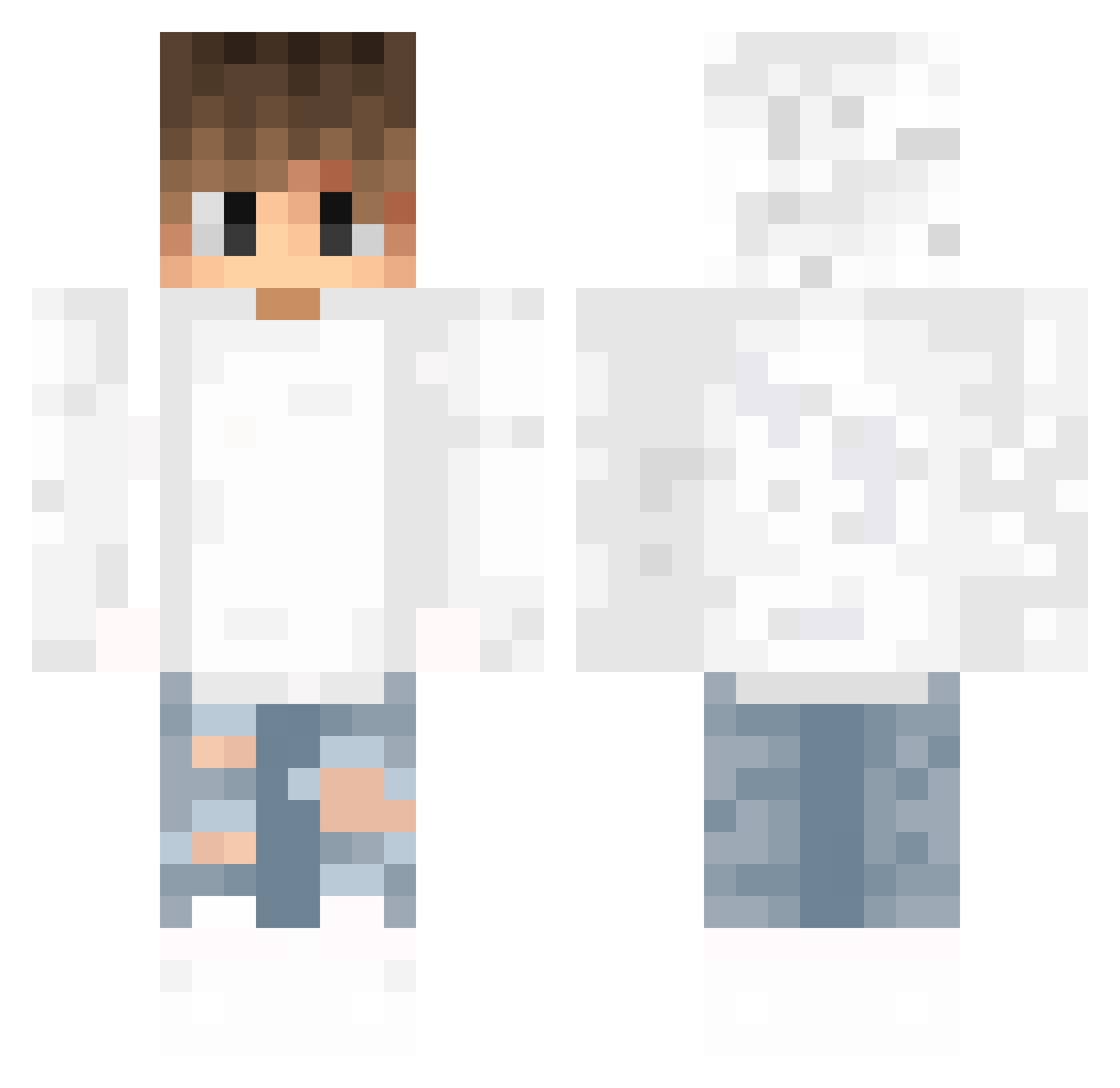 vVulcz Minecraft skin, front and back view