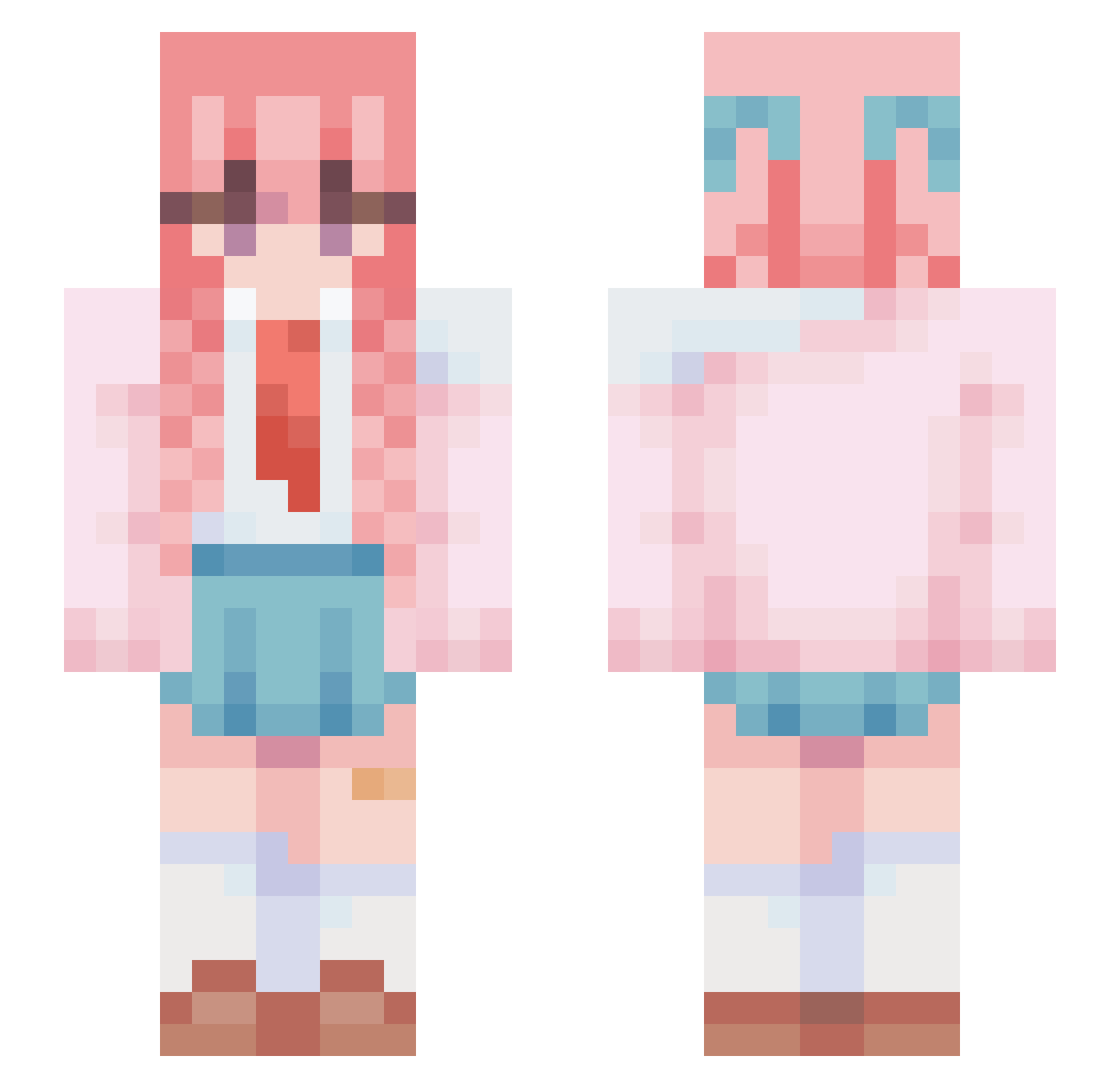 ptaltsNUEwP Minecraft skin, front and back view