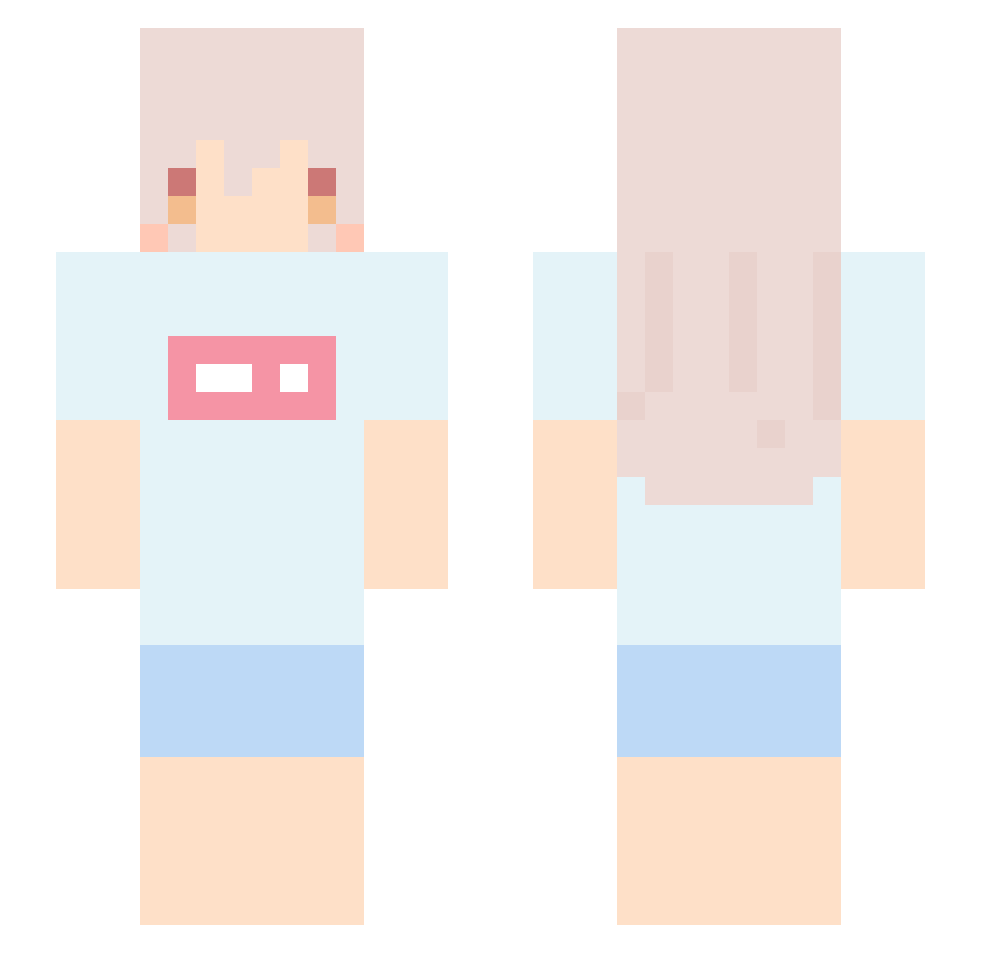 tadziu97 Minecraft skin, front and back view