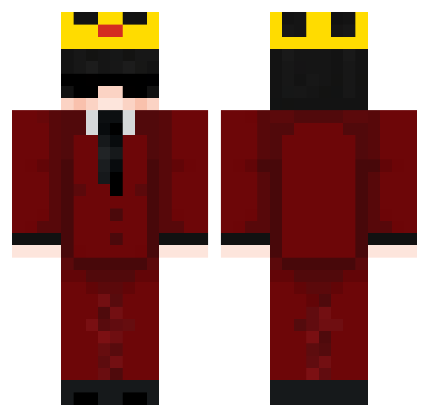 Randi_15 Minecraft skin, front and back view