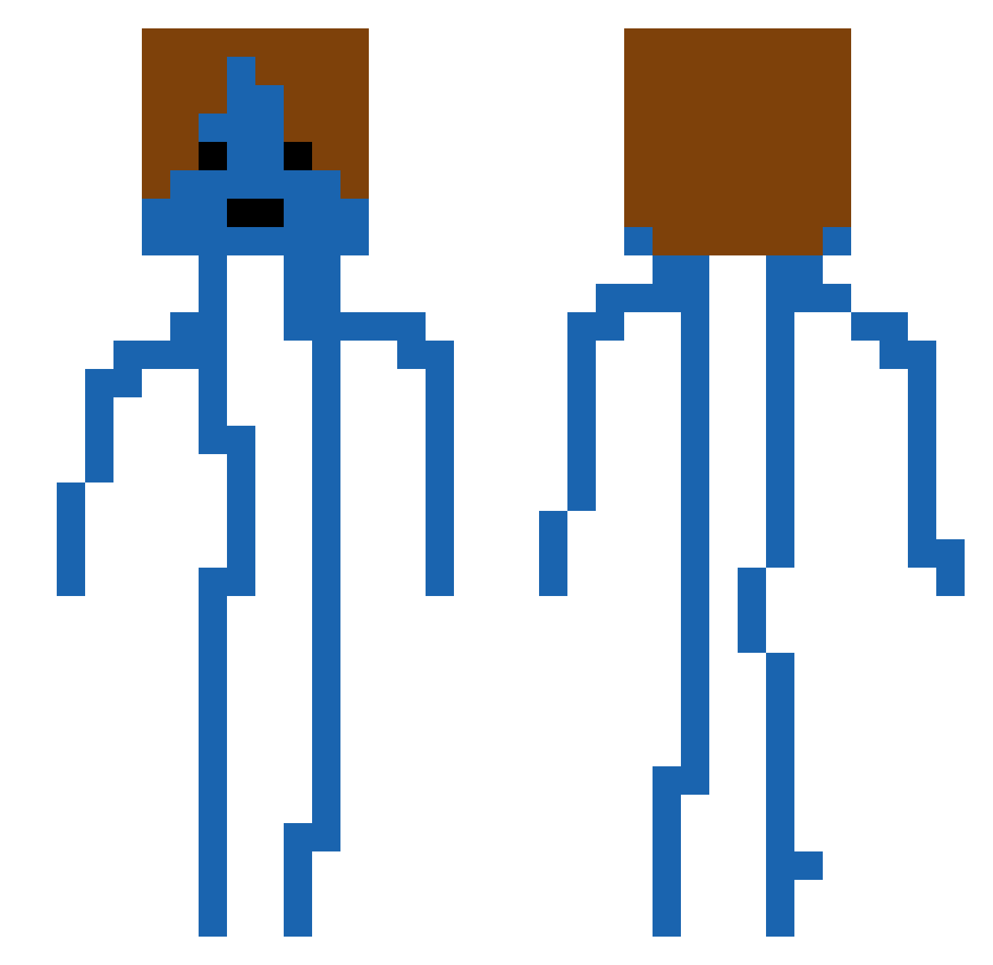 pmuncher Minecraft skin, front and back view
