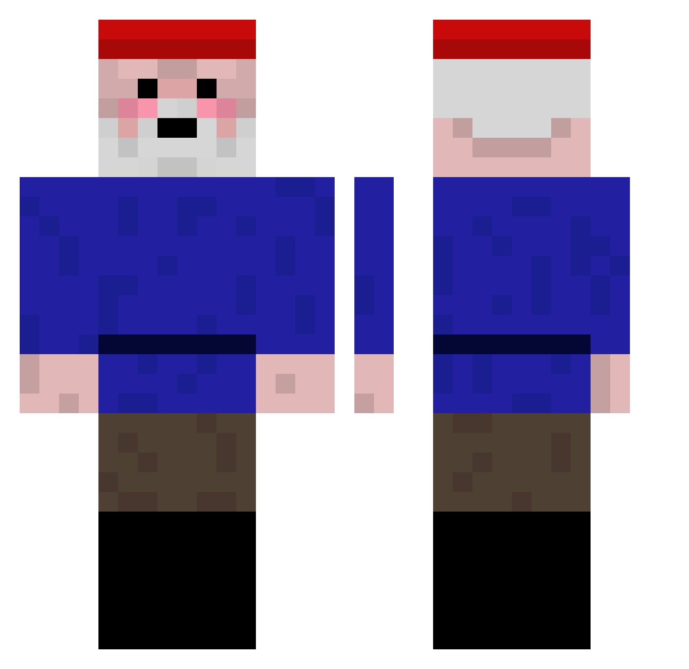 133VoBoutersVo Minecraft skin, front and back view