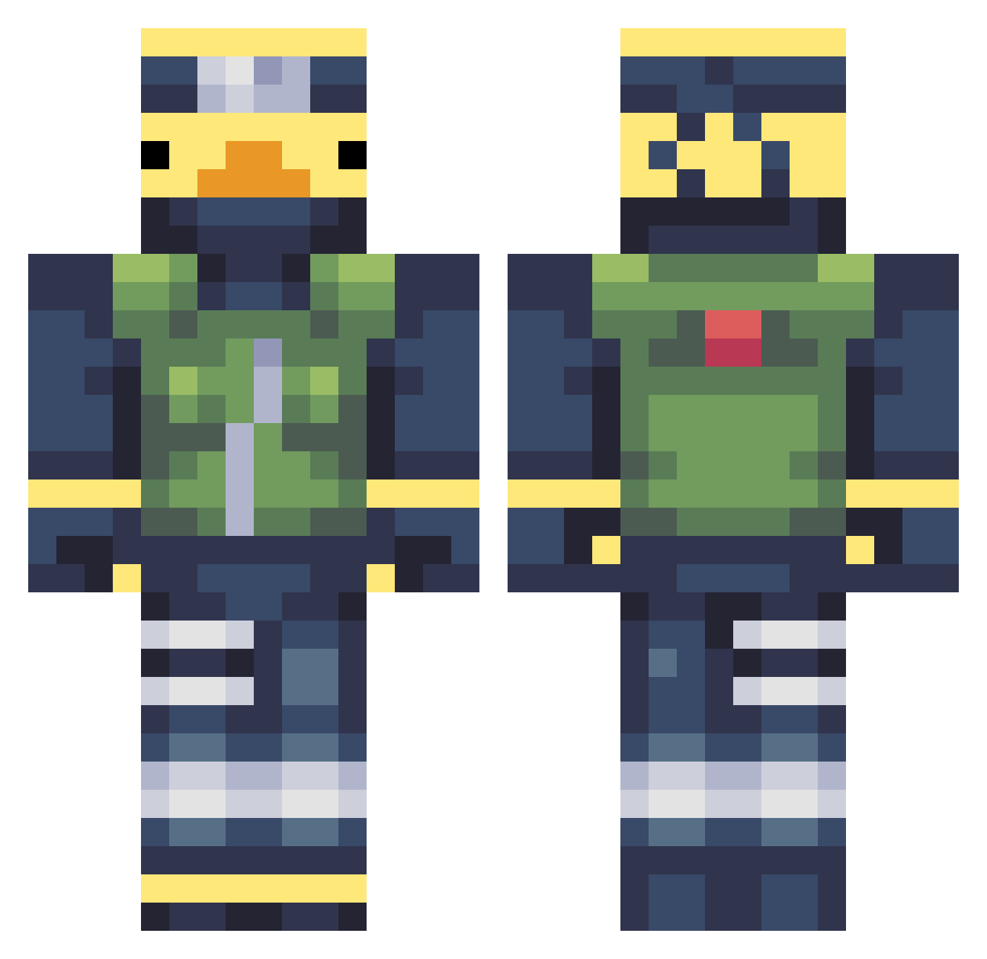 deadslash1017 Minecraft skin, front and back view