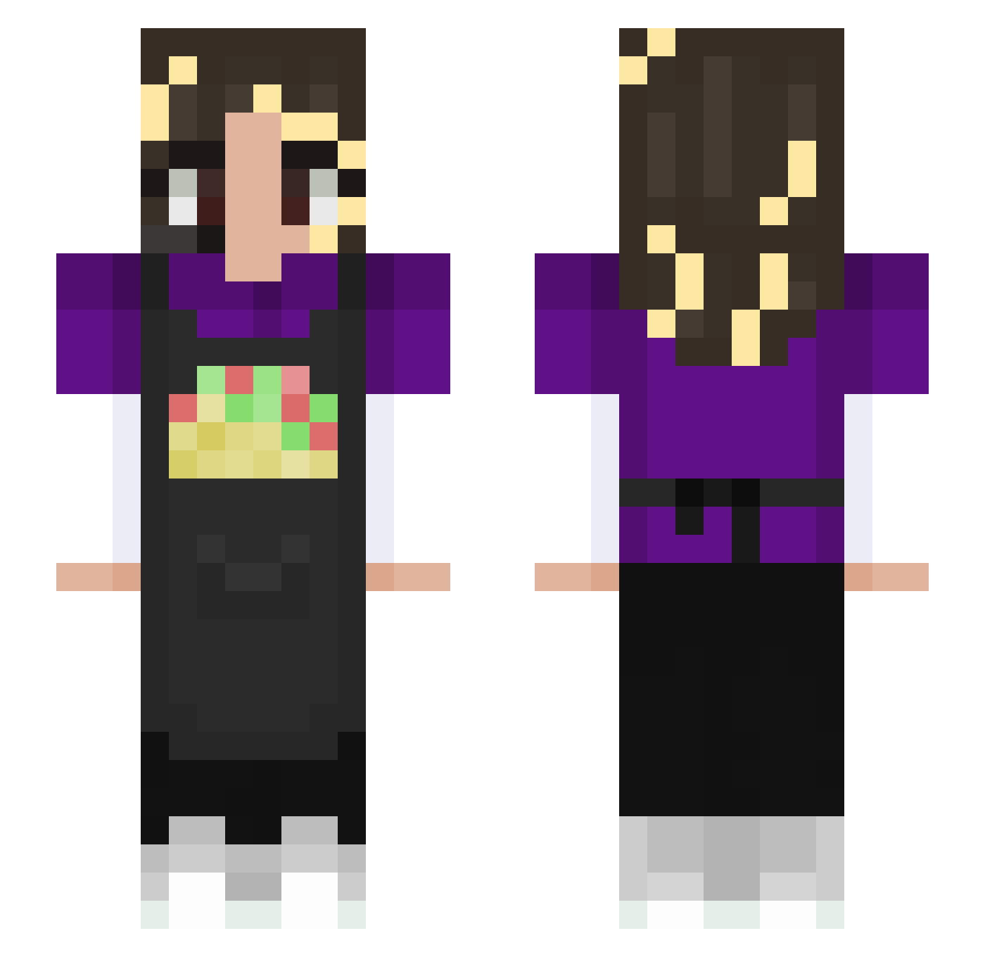 05gremlin Minecraft skin, front and back view