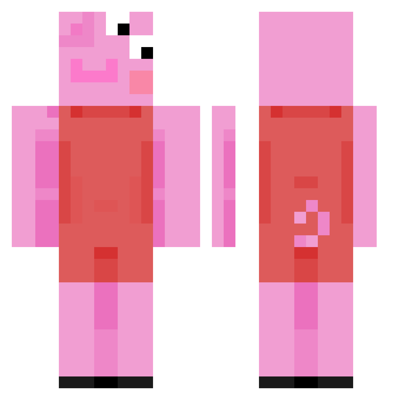 coding_beaver Minecraft skin, front and back view