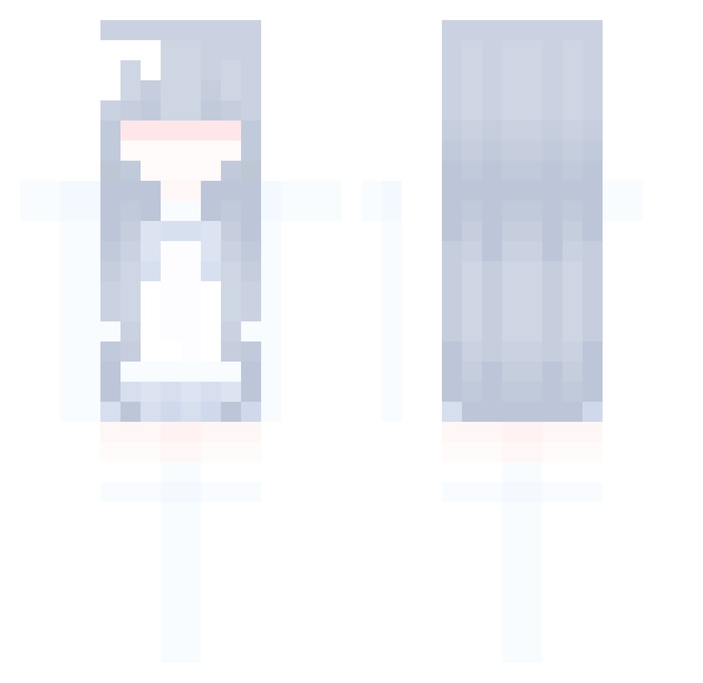 Thetist0 Minecraft skin, front and back view