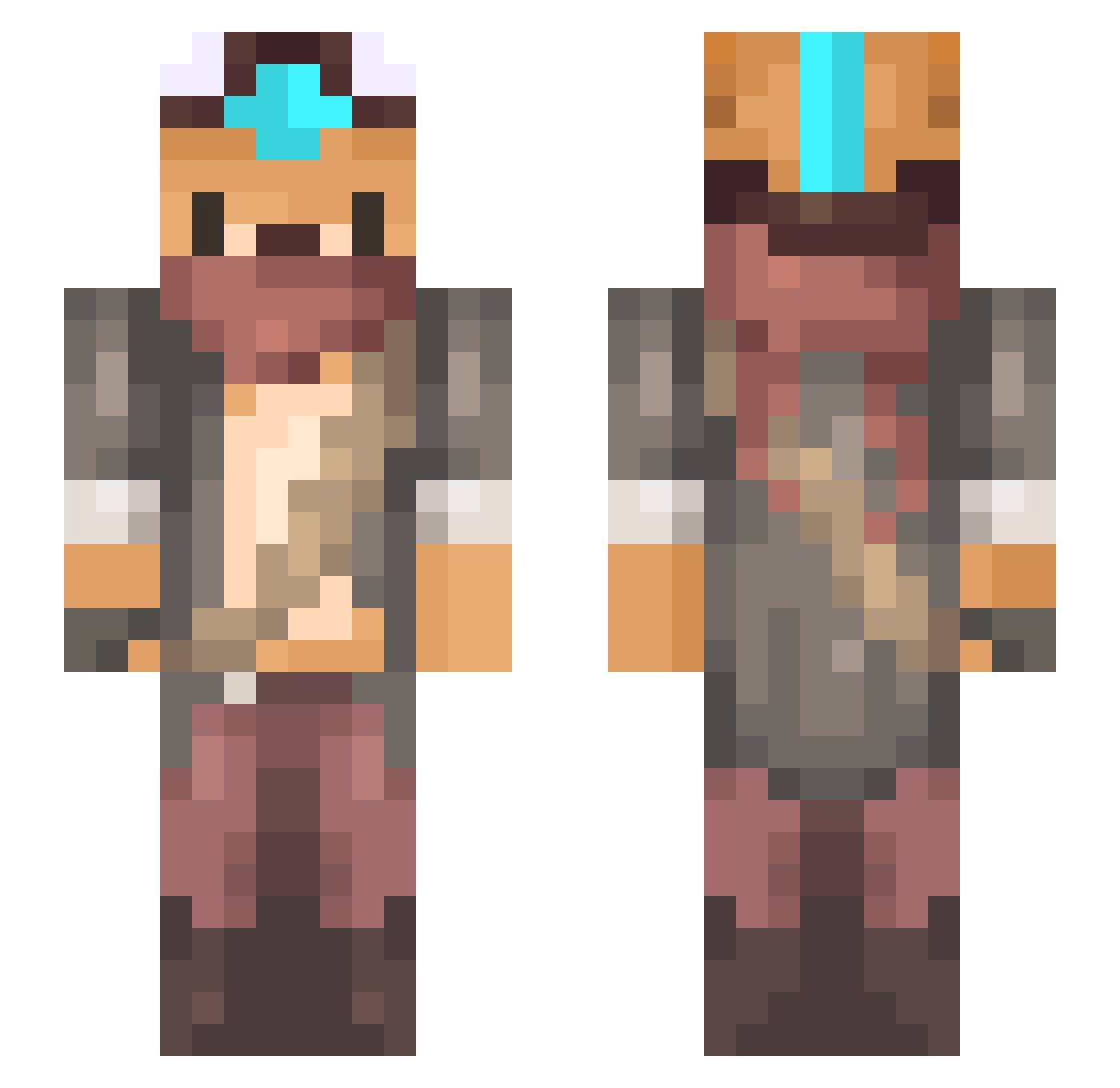 sr_dunce Minecraft skin, front and back view