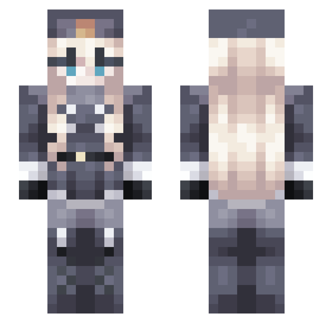 bananamuffin05 Minecraft skin, front and back view
