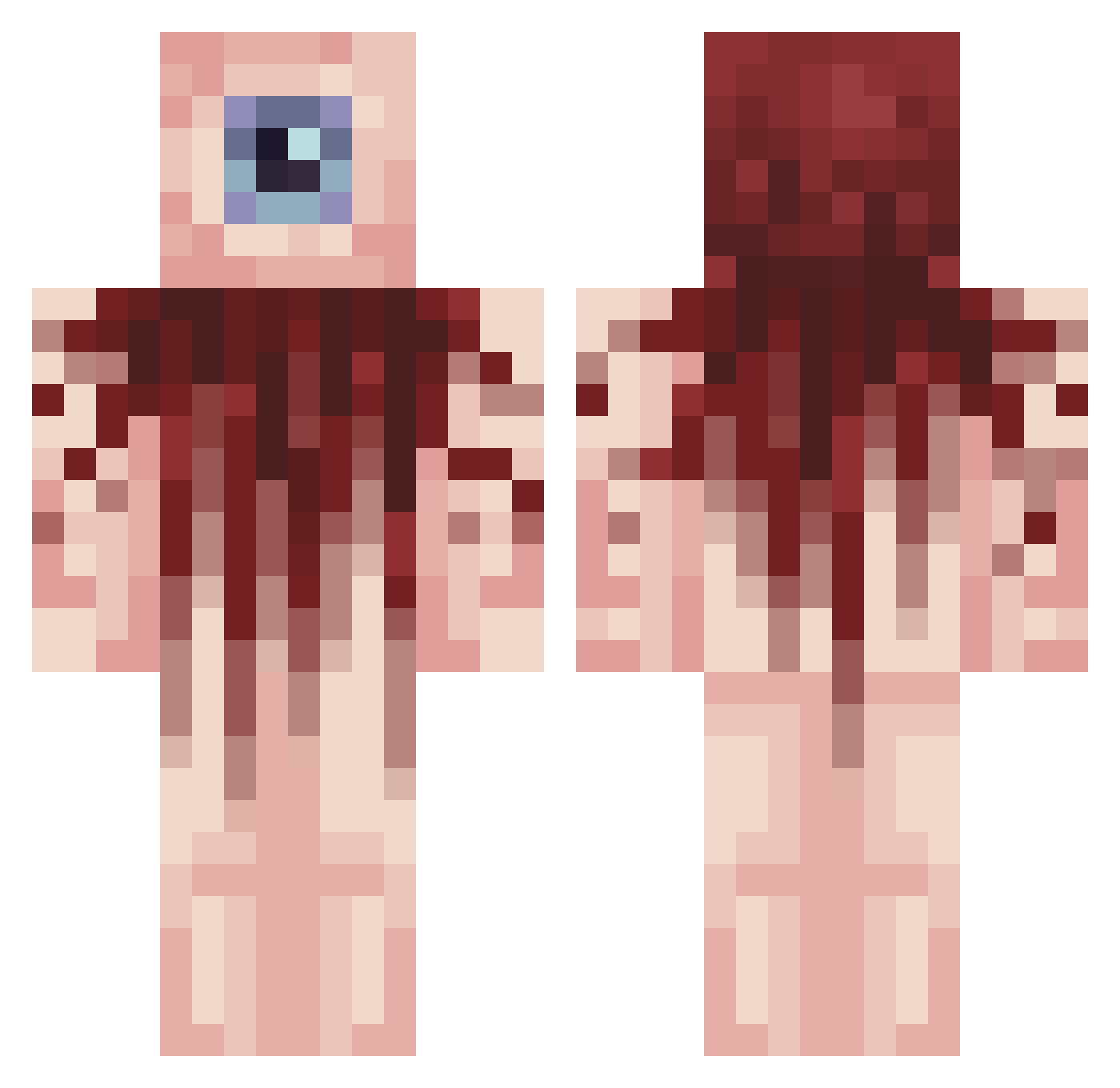 sivaDtasivaD Minecraft skin, front and back view