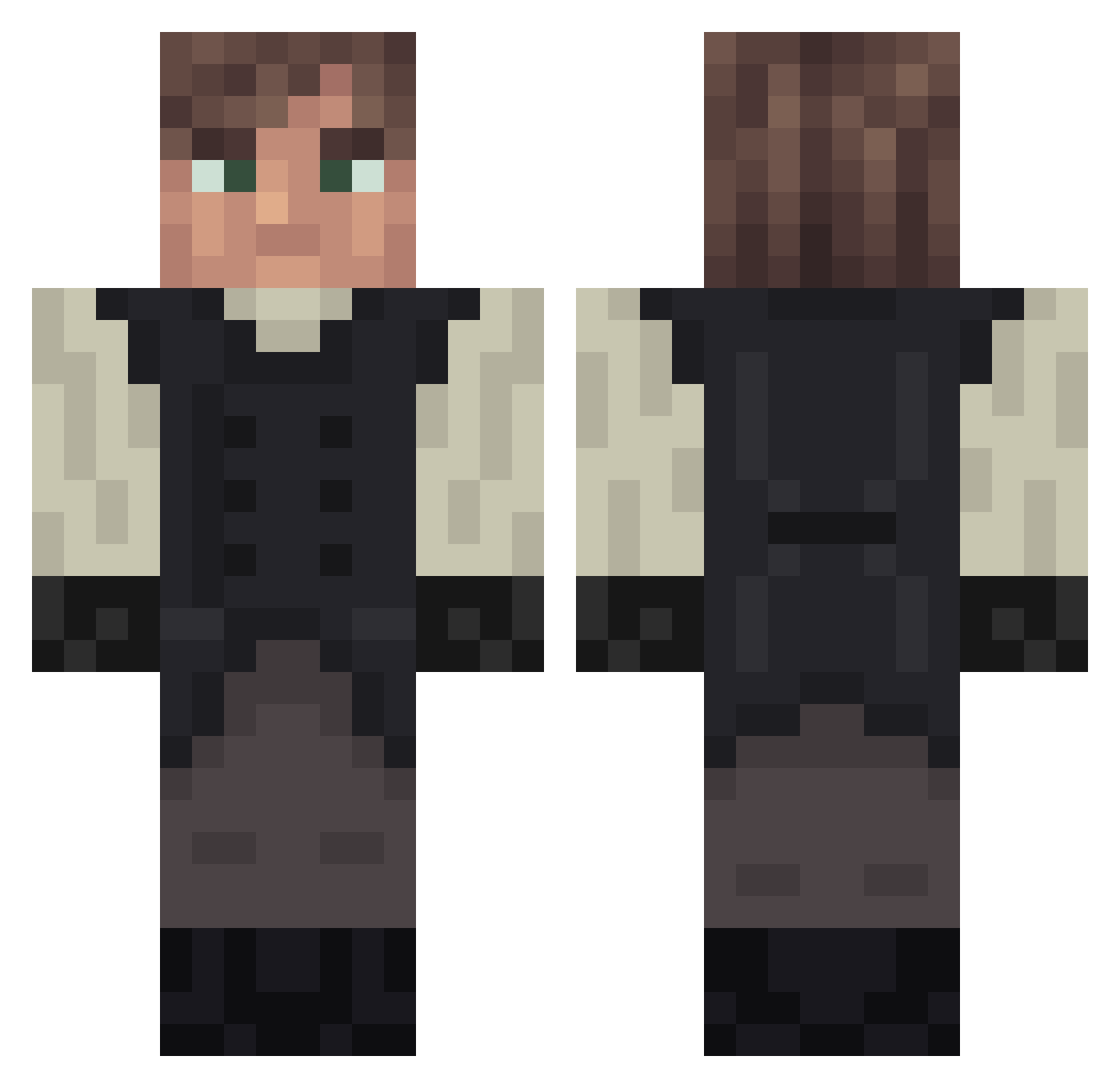 USMC_VetGraham Minecraft skin, front and back view