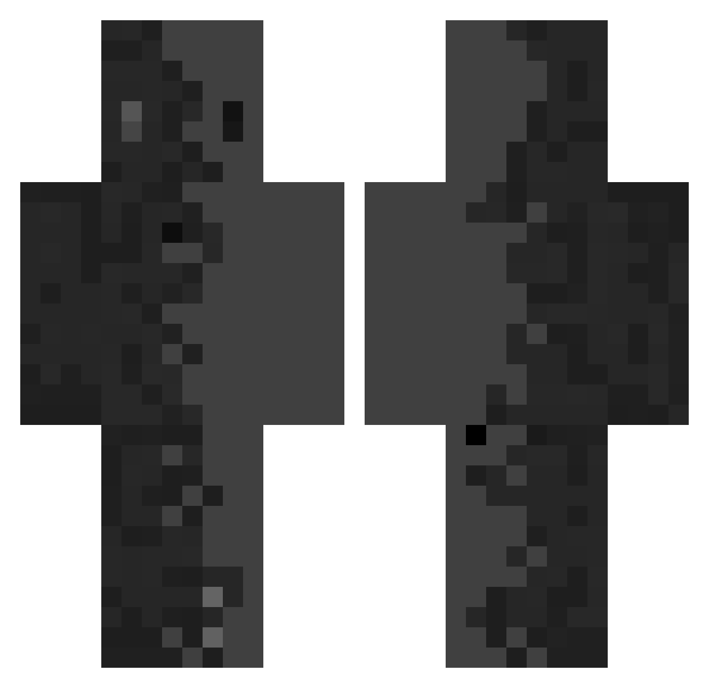 Bzygol Minecraft skin, front and back view