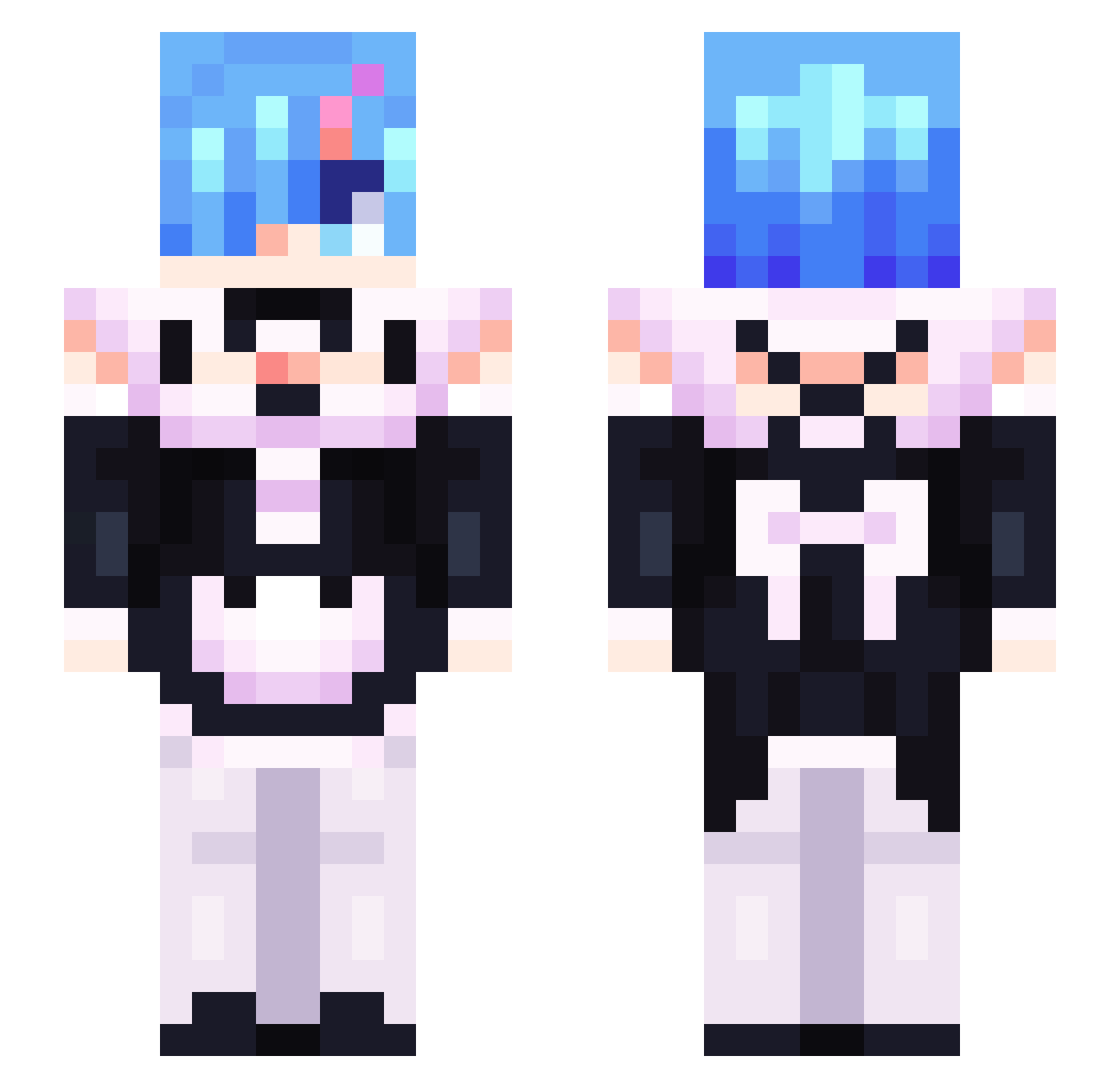 janpi12 Minecraft skin, front and back view