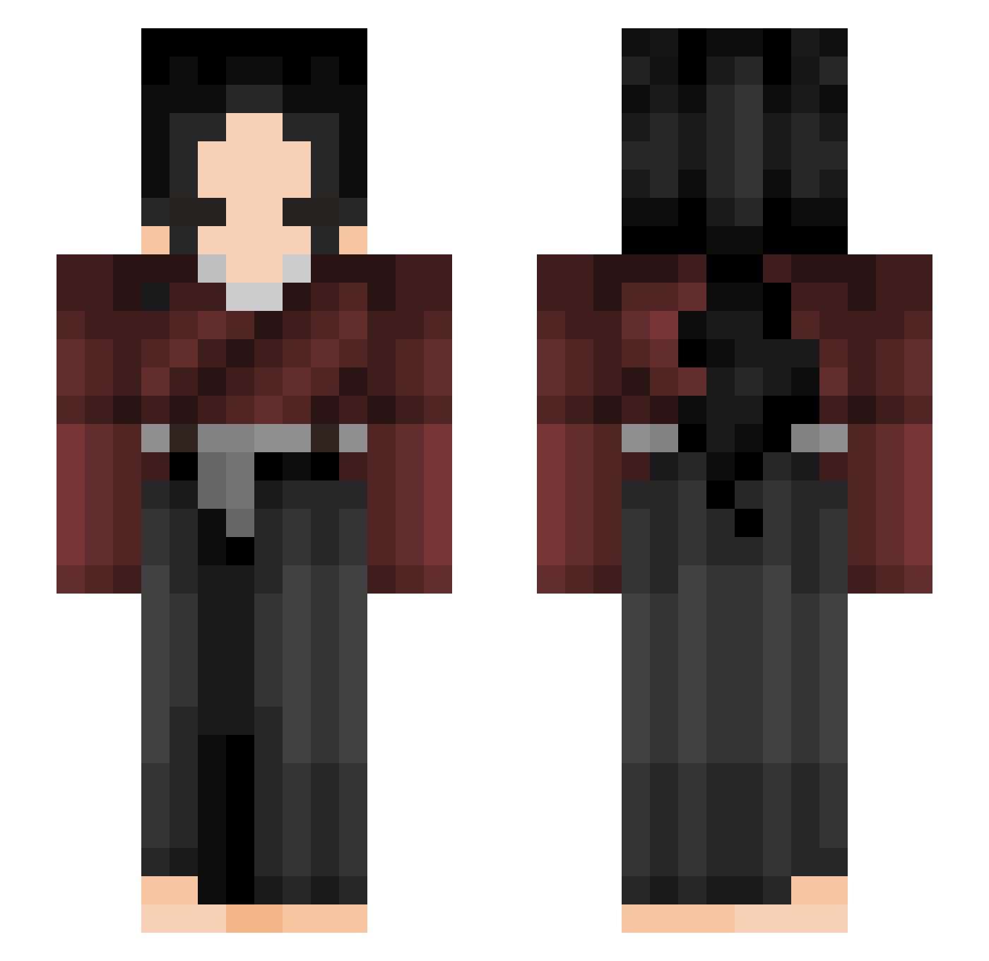 kermajuustoveiko Minecraft skin, front and back view