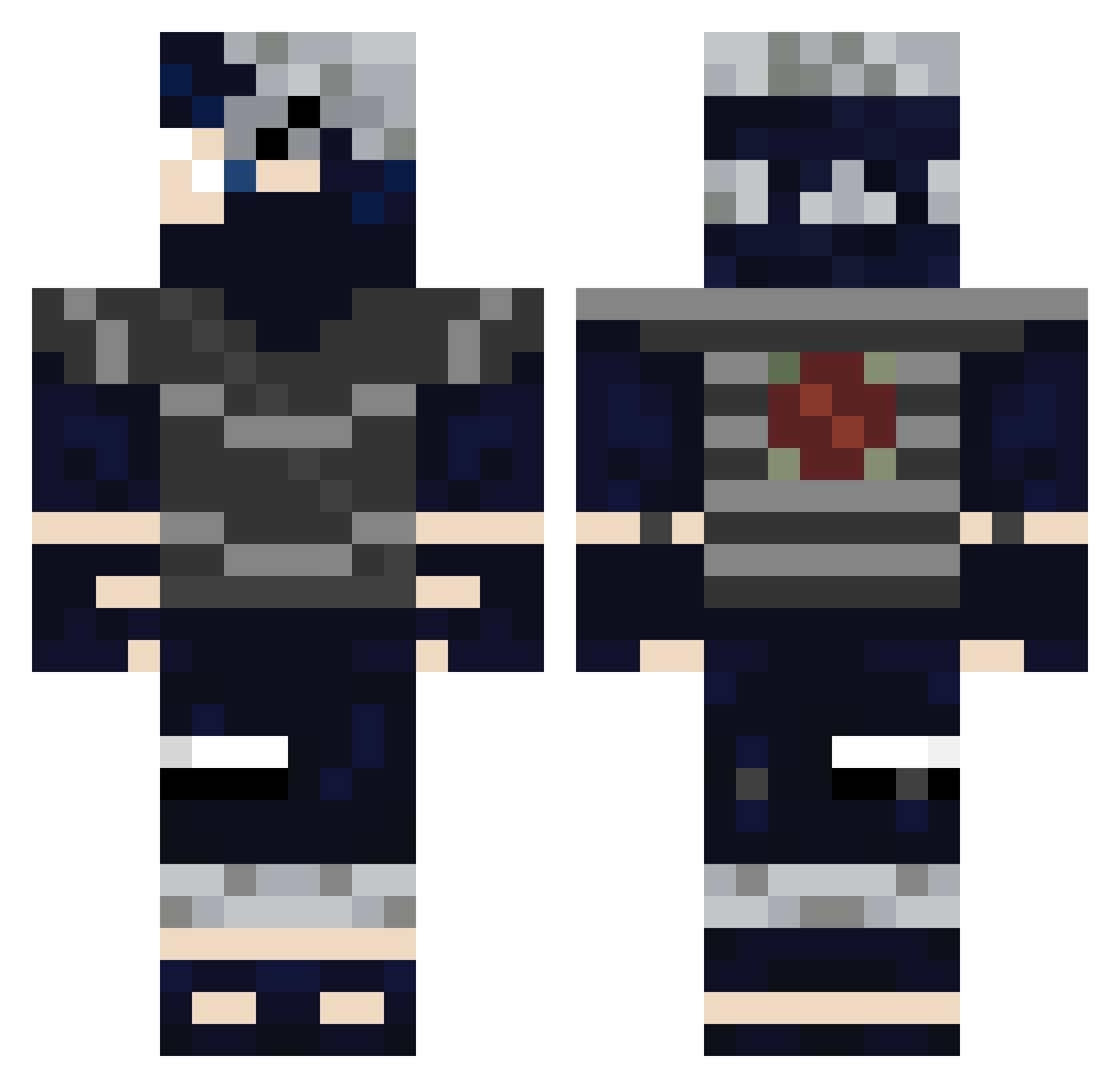 BeyondMeat Minecraft skin, front and back view