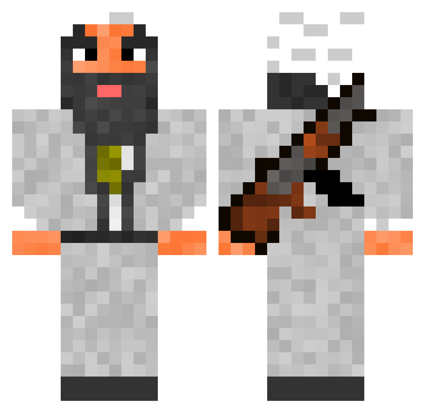 SirSeagu11 Minecraft skin, front and back view
