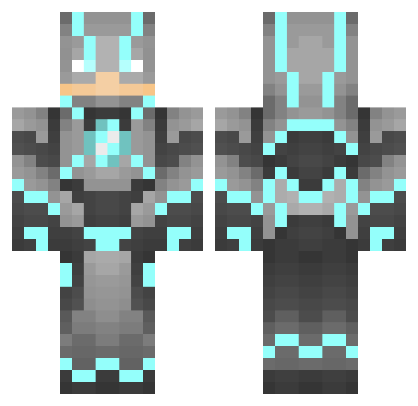 SprinklezOG Minecraft skin, front and back view