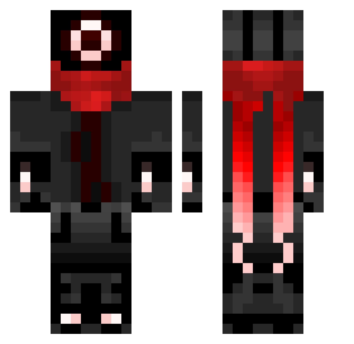 iseolha Minecraft skin, front and back view