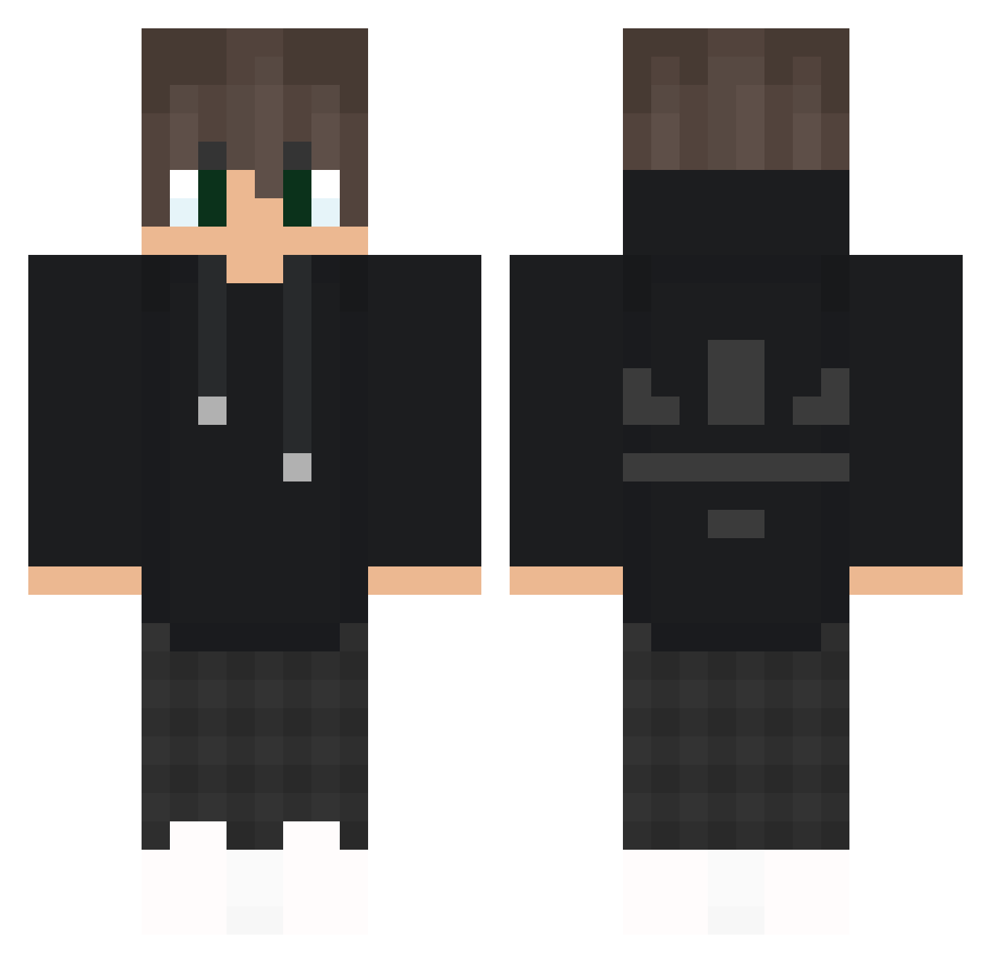czarny_plemnik Minecraft skin, front and back view