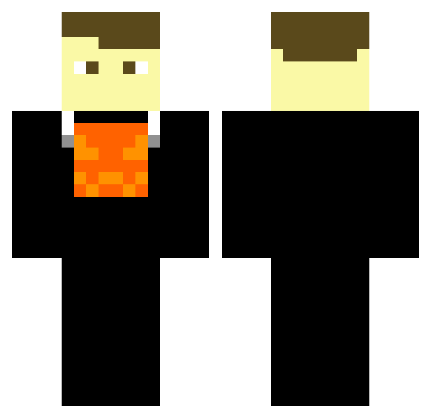TRex_Gamer Minecraft skin, front and back view
