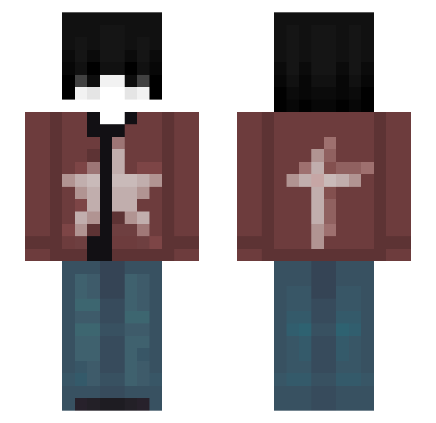 shyneboyzceo Minecraft skin, front and back view