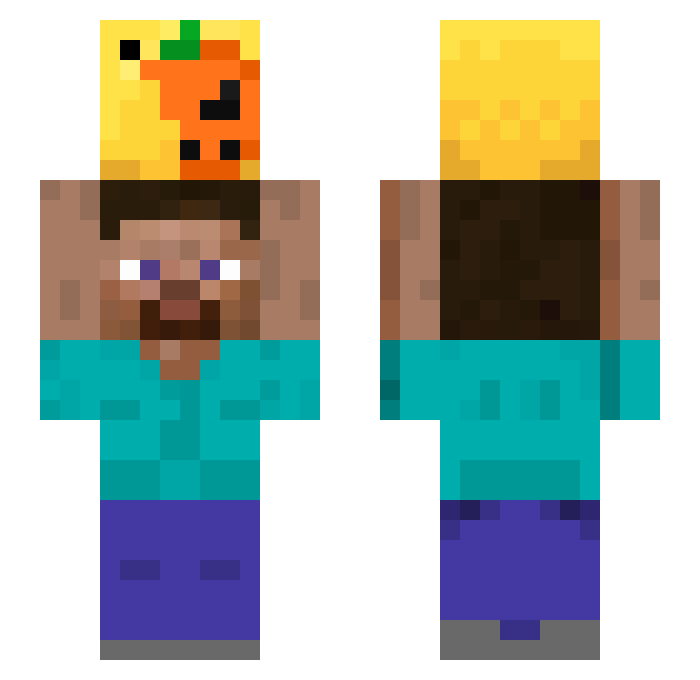 Taco_De_Limon Minecraft skin, front and back view