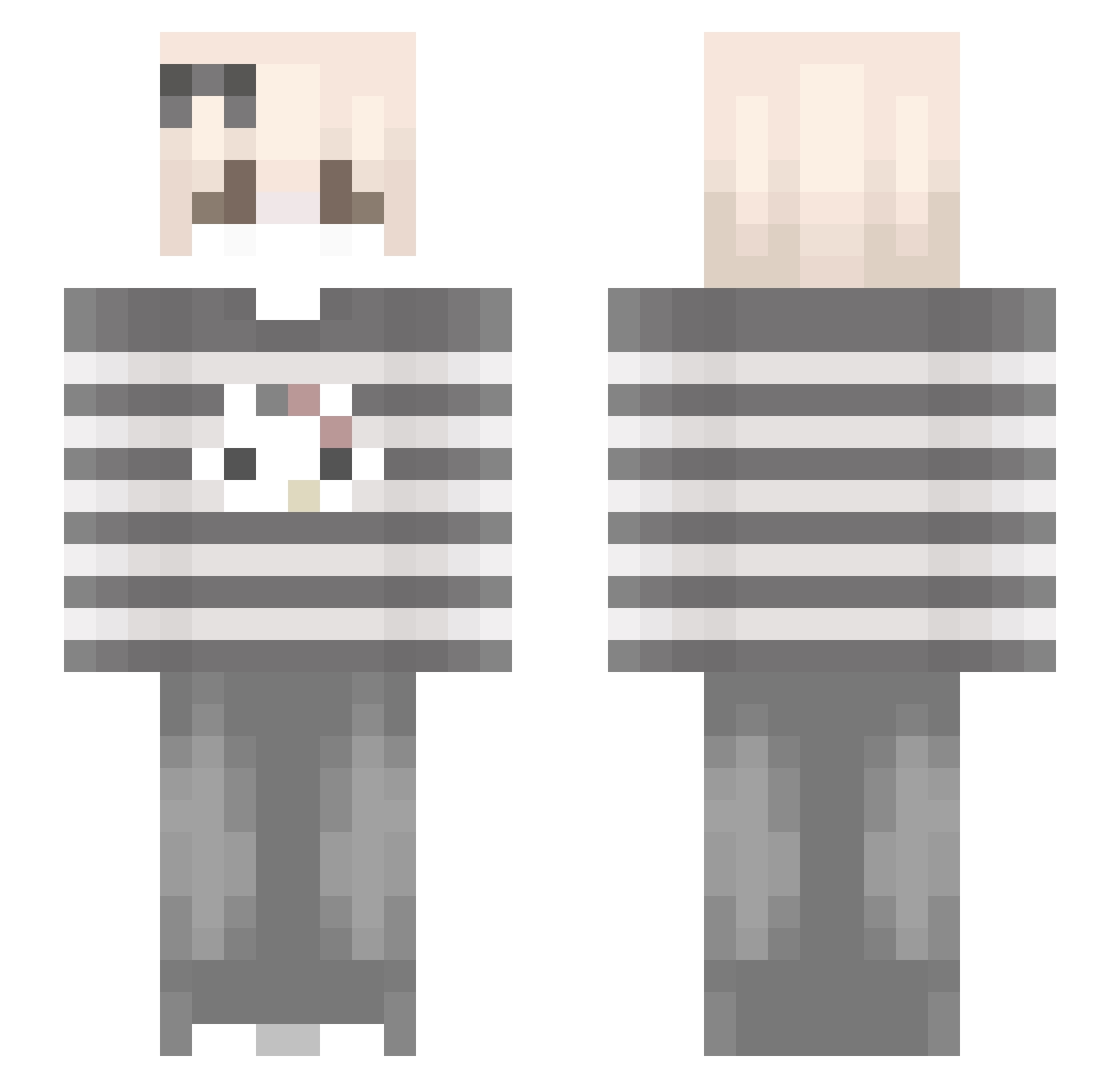 rafaeel_ Minecraft skin, front and back view