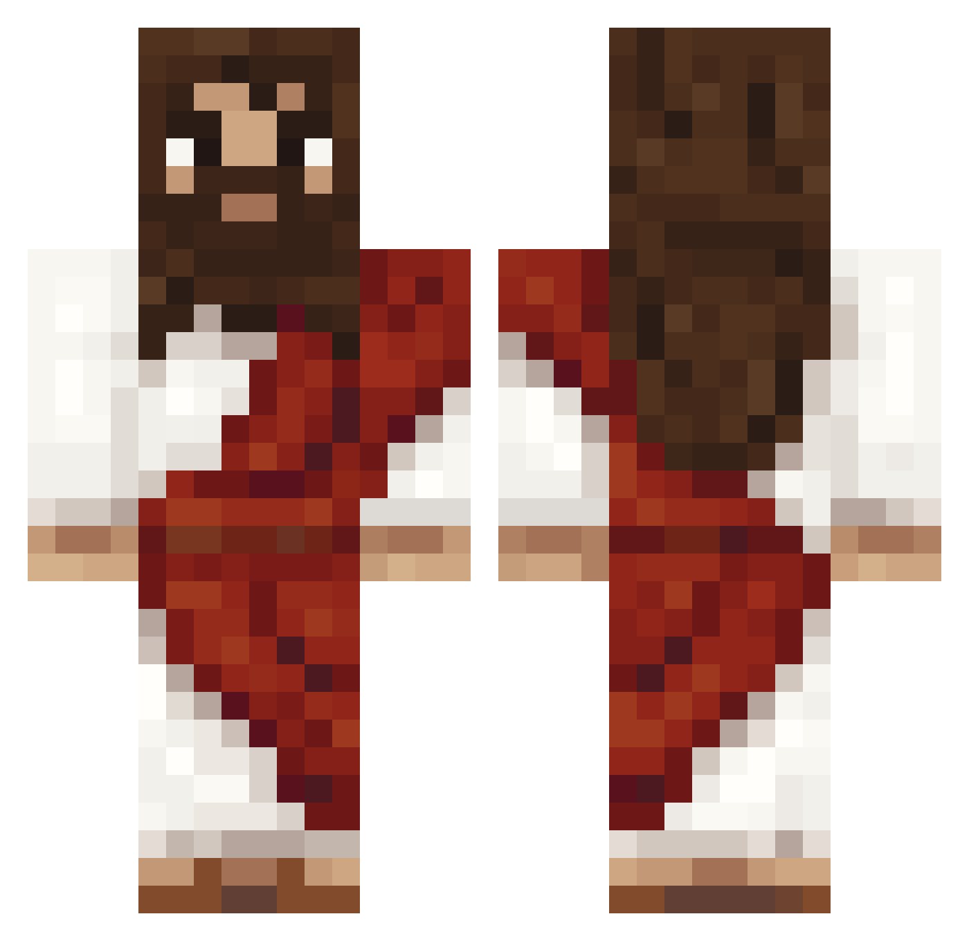 ERMINATOR99999B Minecraft skin, front and back view