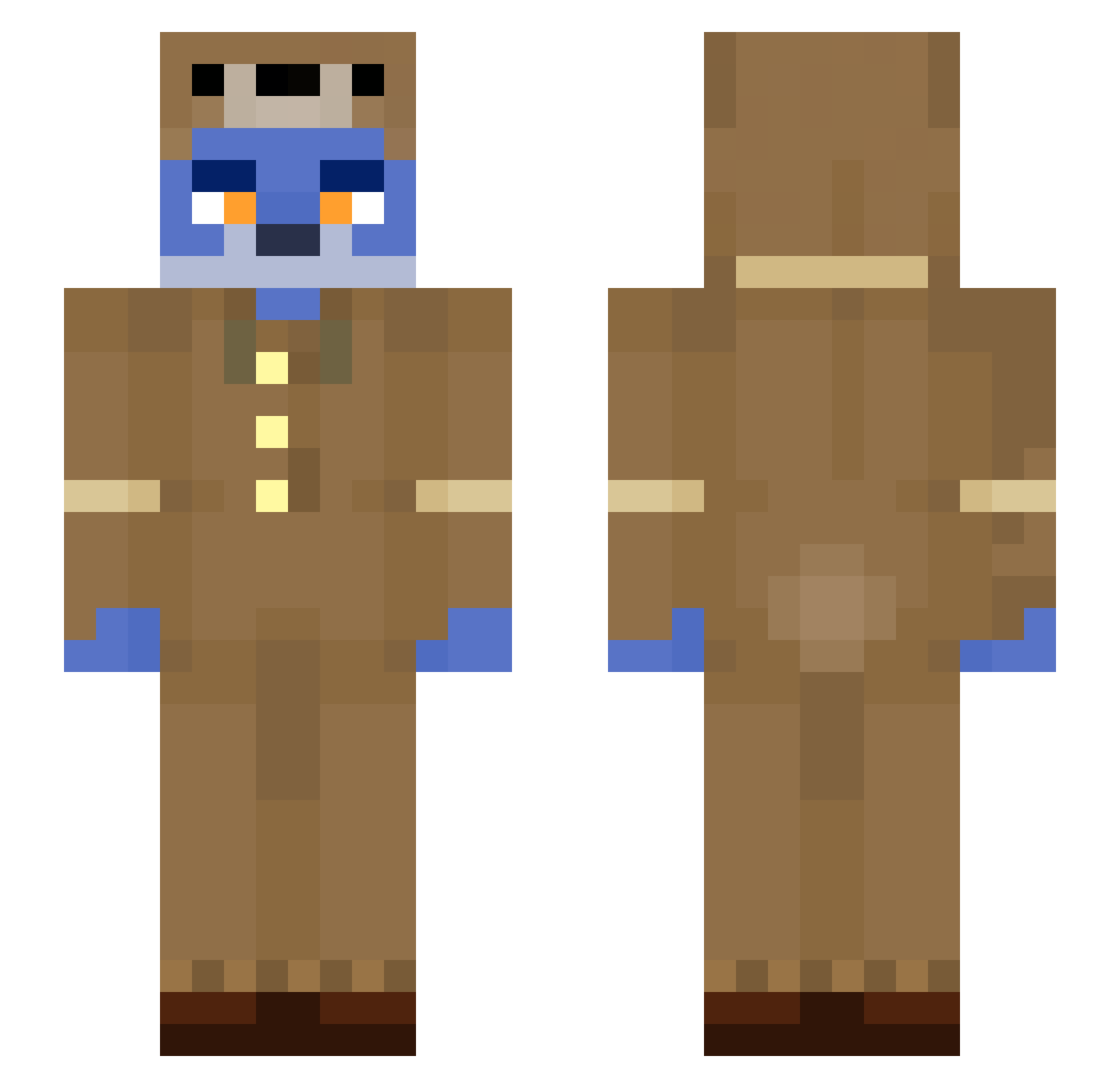 OP_Amqerica_HPE Minecraft skin, front and back view