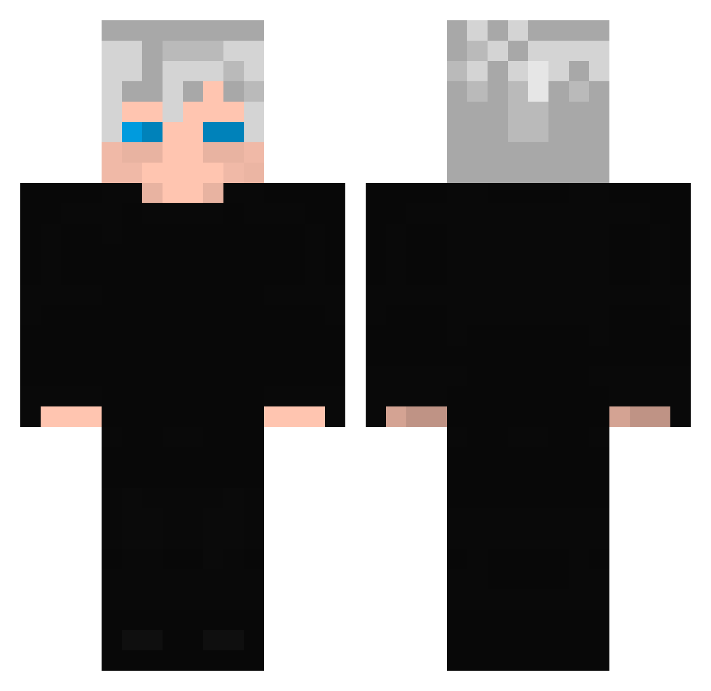 Razeczin Minecraft skin, front and back view