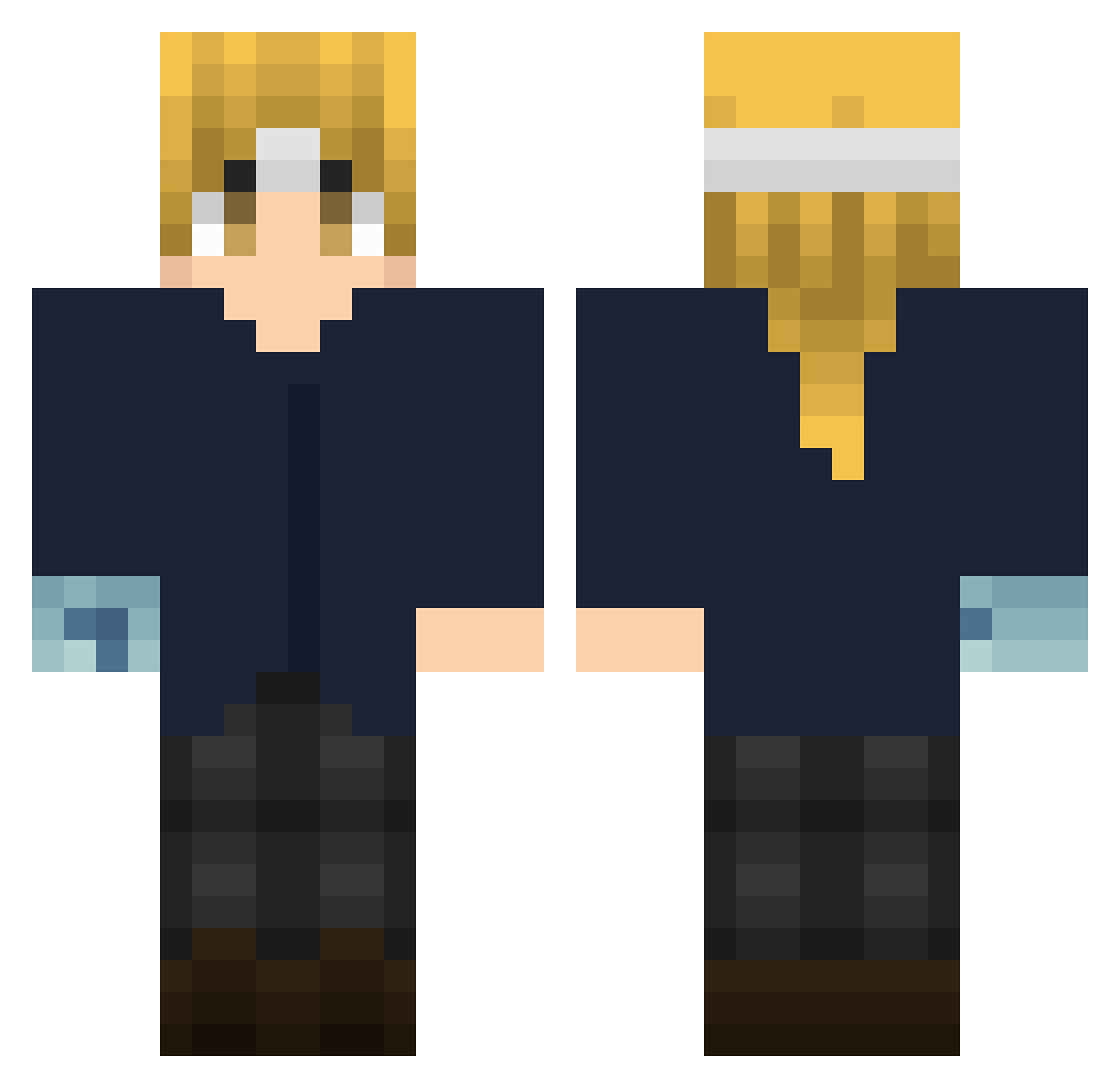 p0tr__ Minecraft skin, front and back view