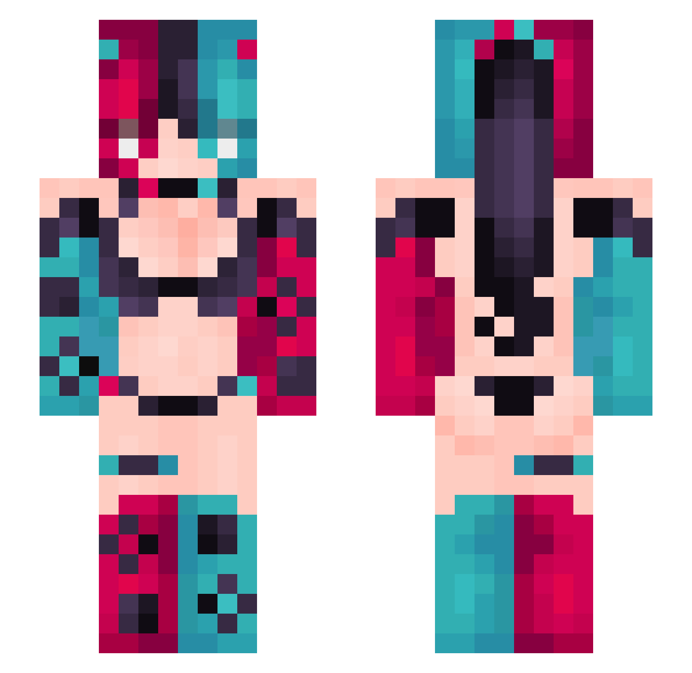 PC_Gaming640 Minecraft skin, front and back view