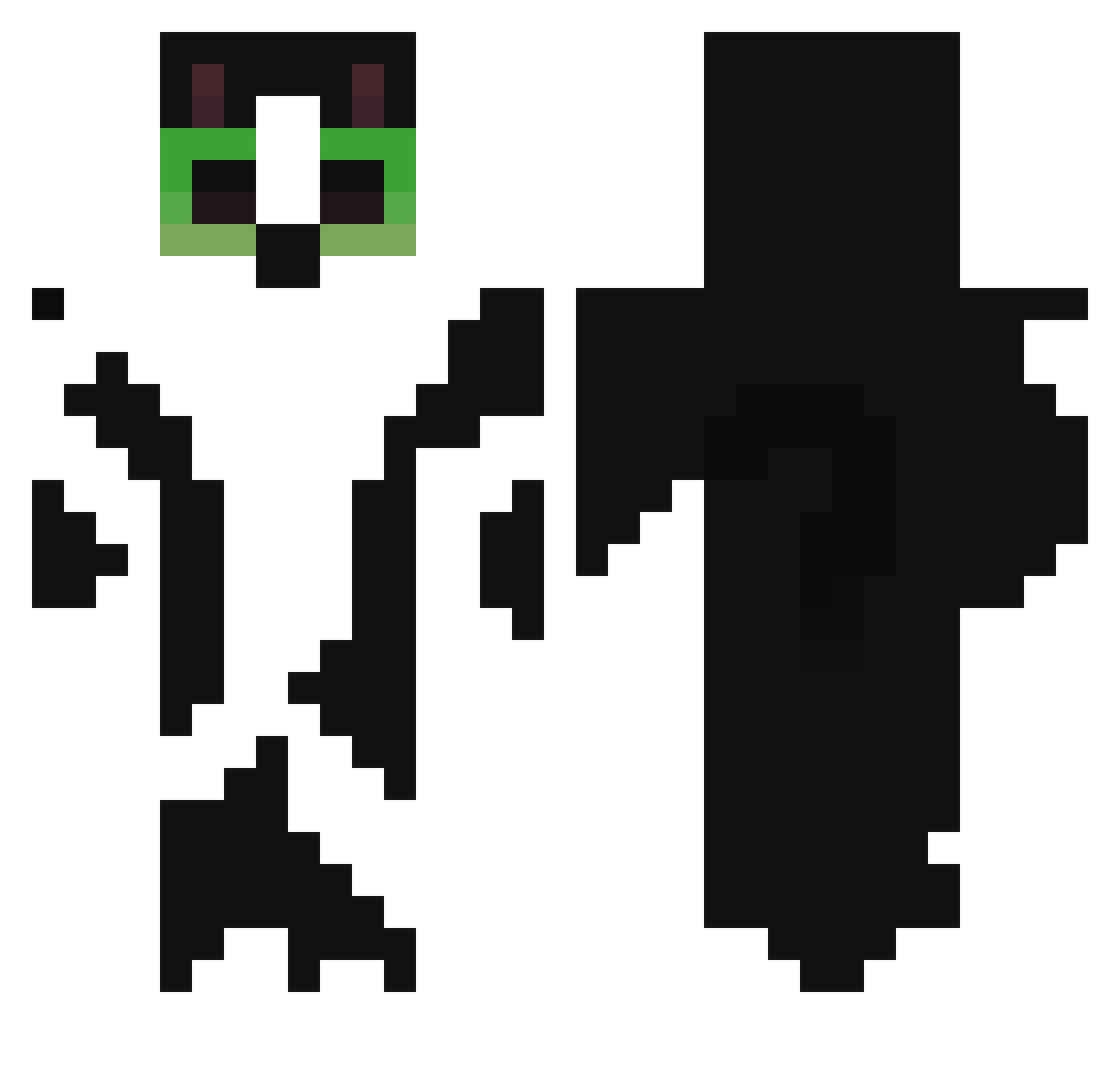 MyCatIsObese Minecraft skin, front and back view