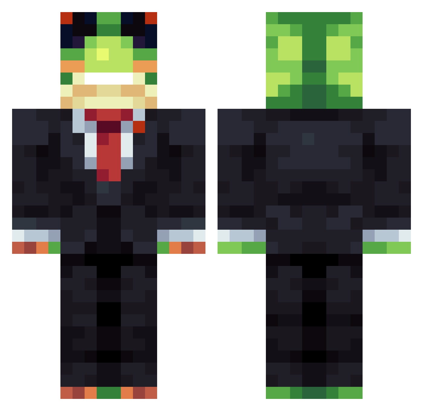 Sangpu Minecraft skin, front and back view