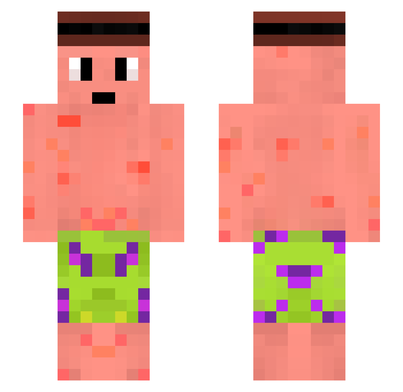 Tigs__ Minecraft skin, front and back view