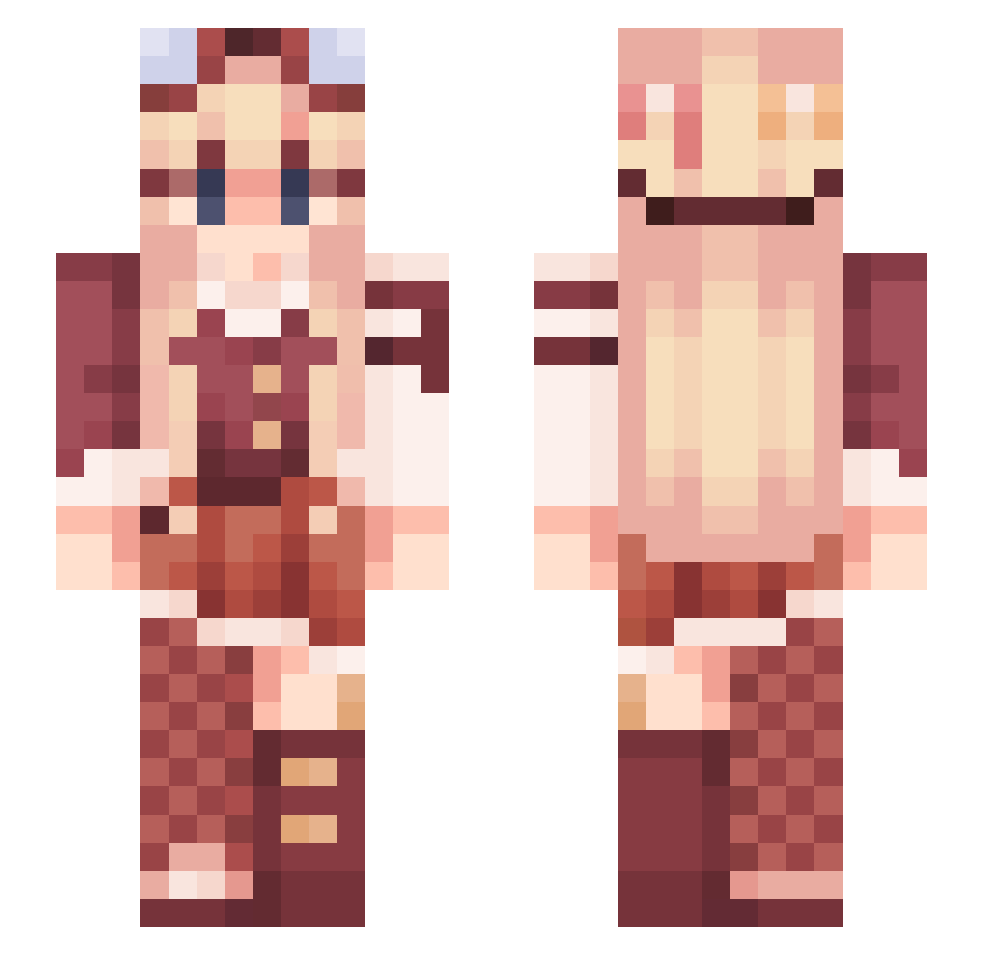 Lorein_ Minecraft skin, front and back view