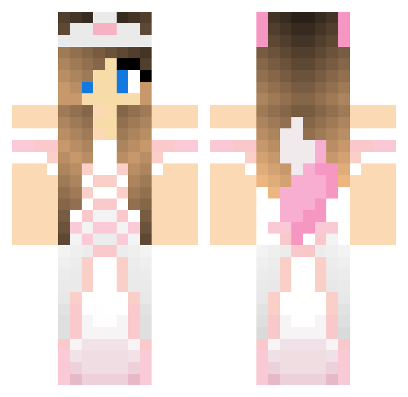 Beroll Minecraft skin, front and back view
