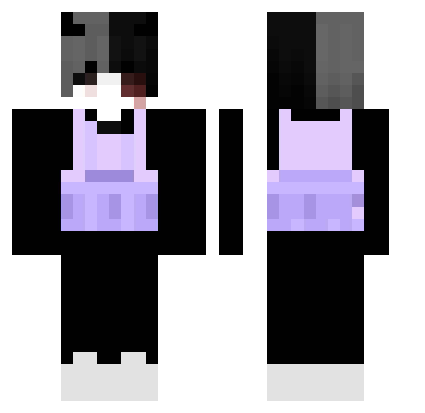 willywonka37 Minecraft skin, front and back view