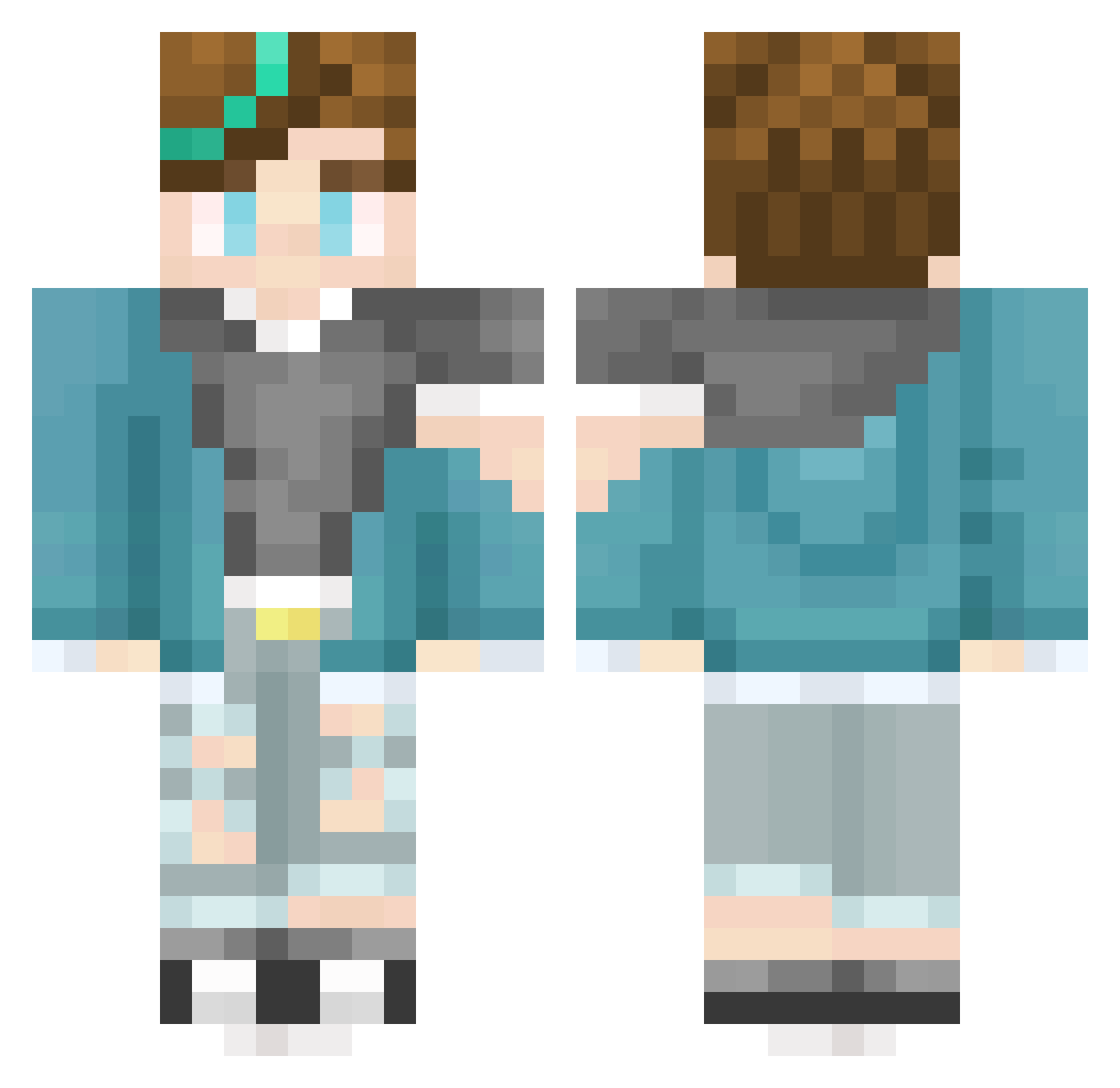 xJumpStart1717 Minecraft skin, front and back view