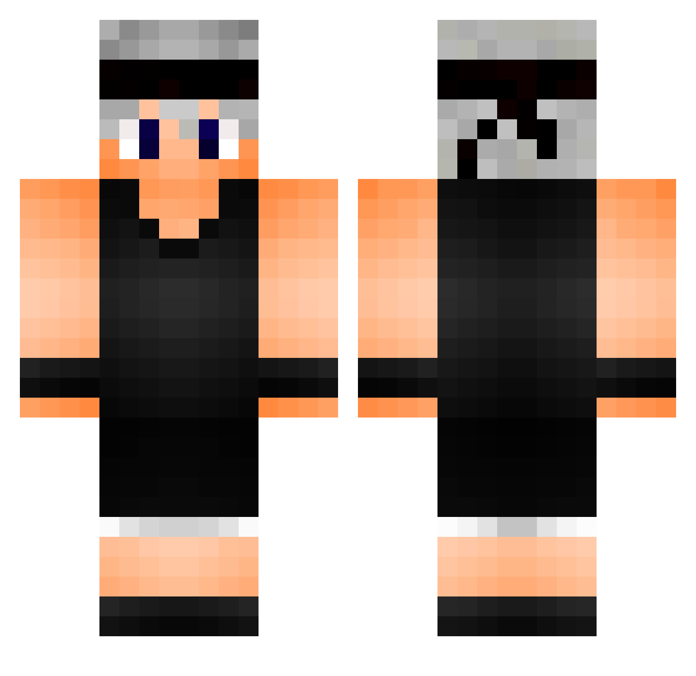 euguus Minecraft skin, front and back view