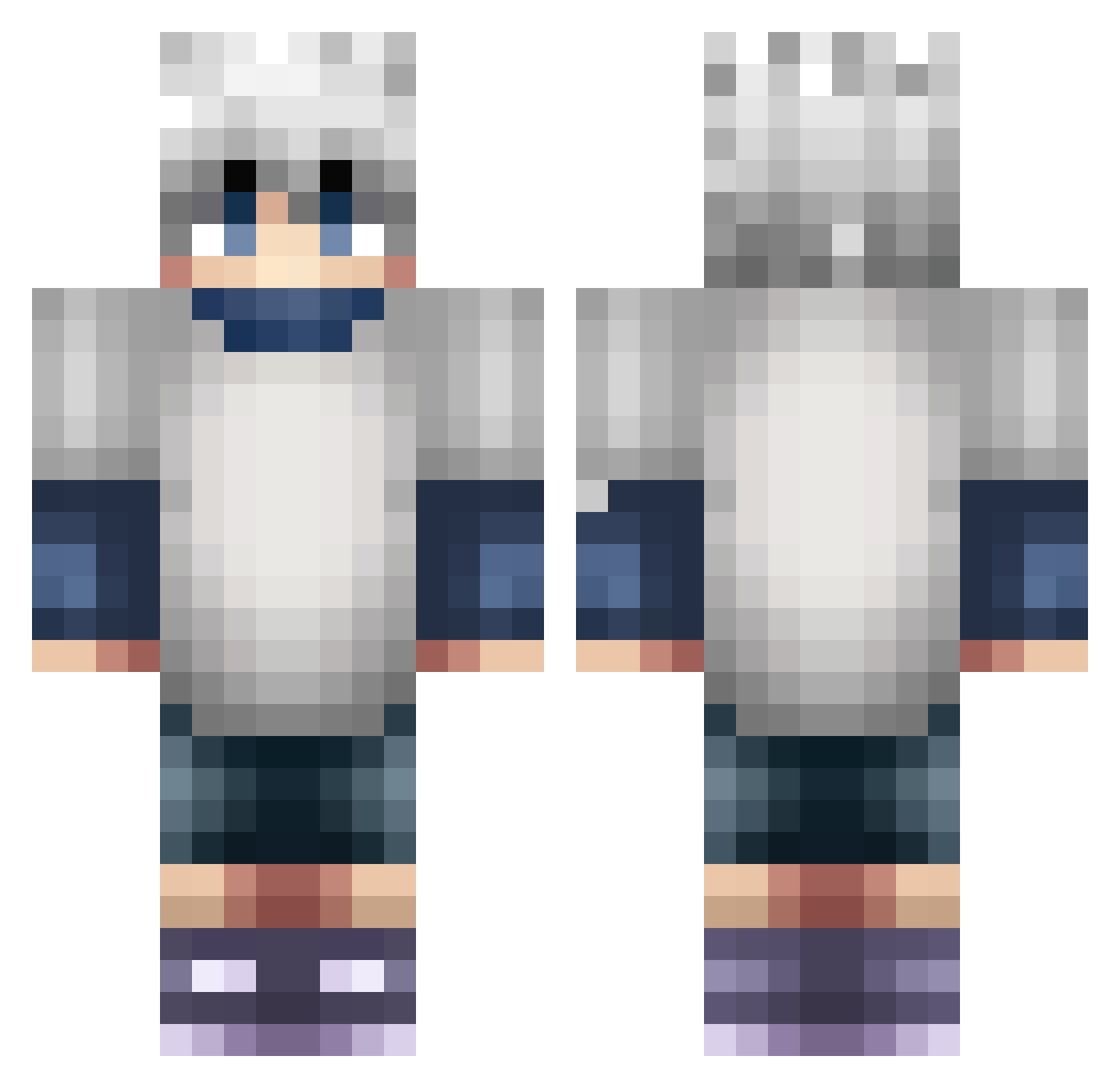 Ionnn Minecraft skin, front and back view
