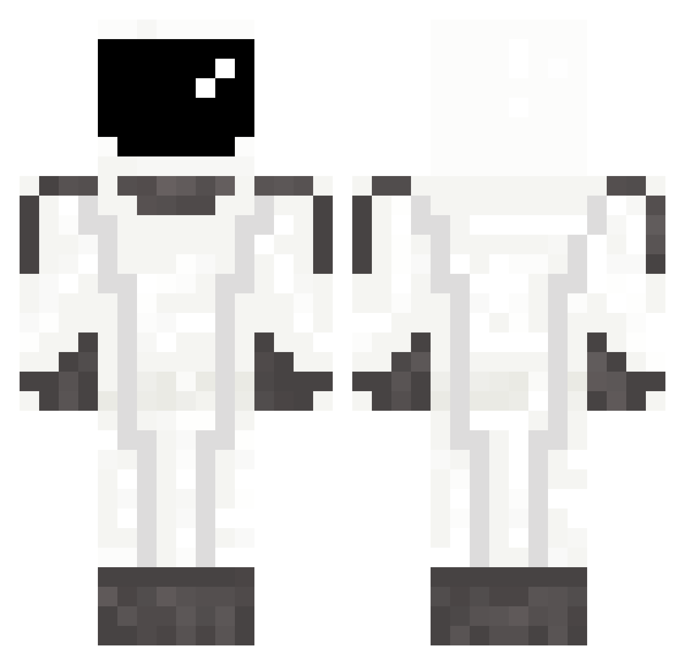 _Canary Minecraft skin, front and back view