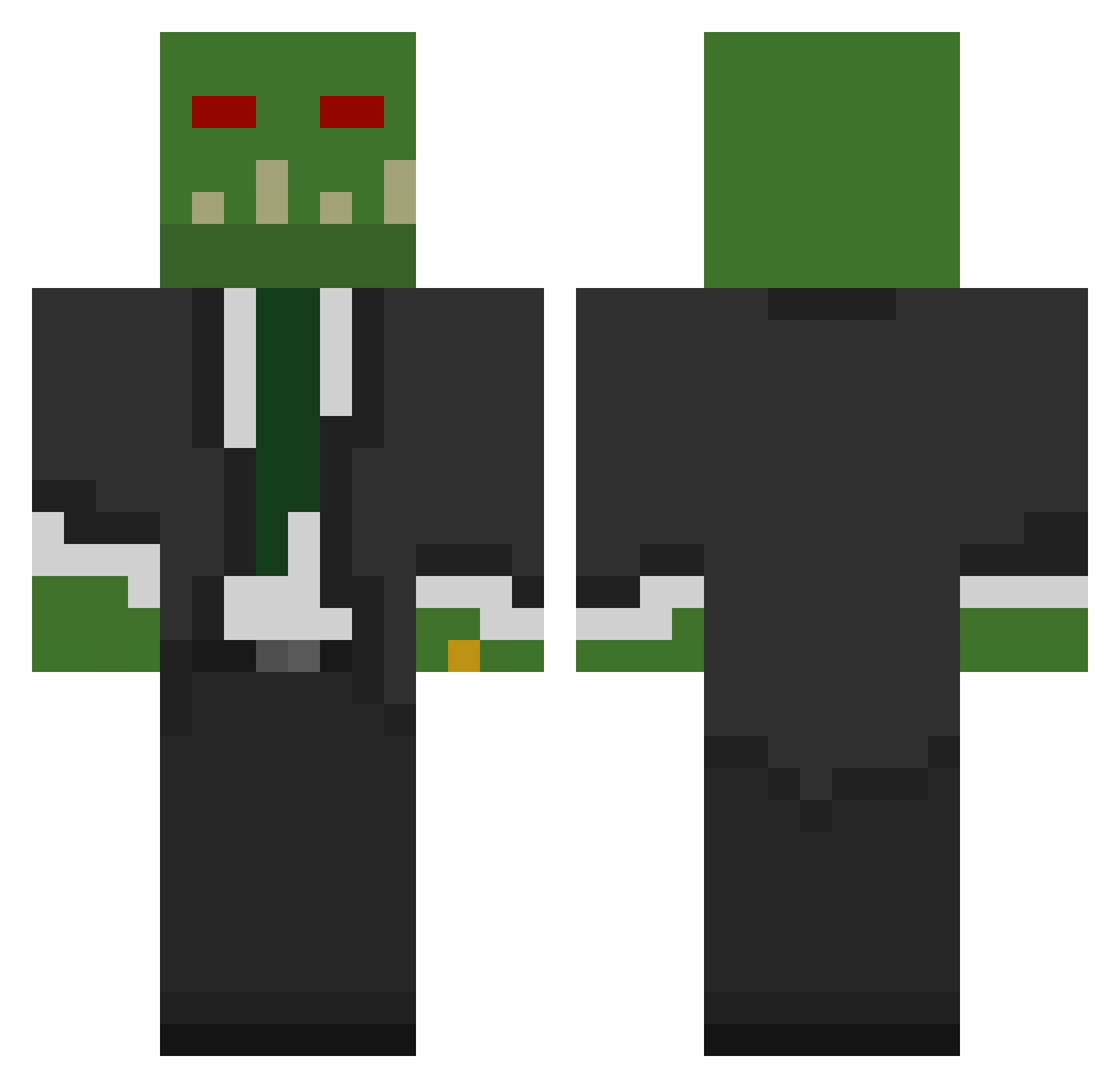 TheNickel94 Minecraft skin, front and back view