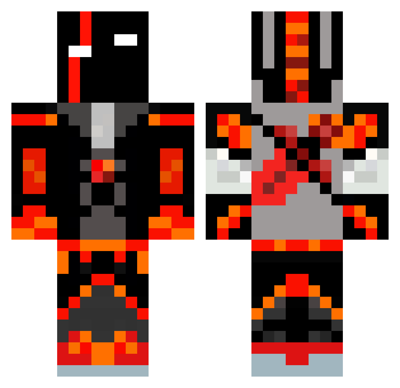 soundisgood Minecraft skin, front and back view