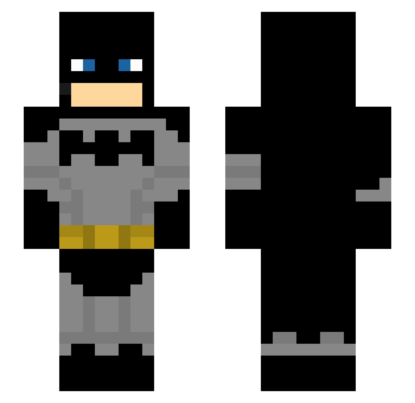 singhpower Minecraft skin, front and back view