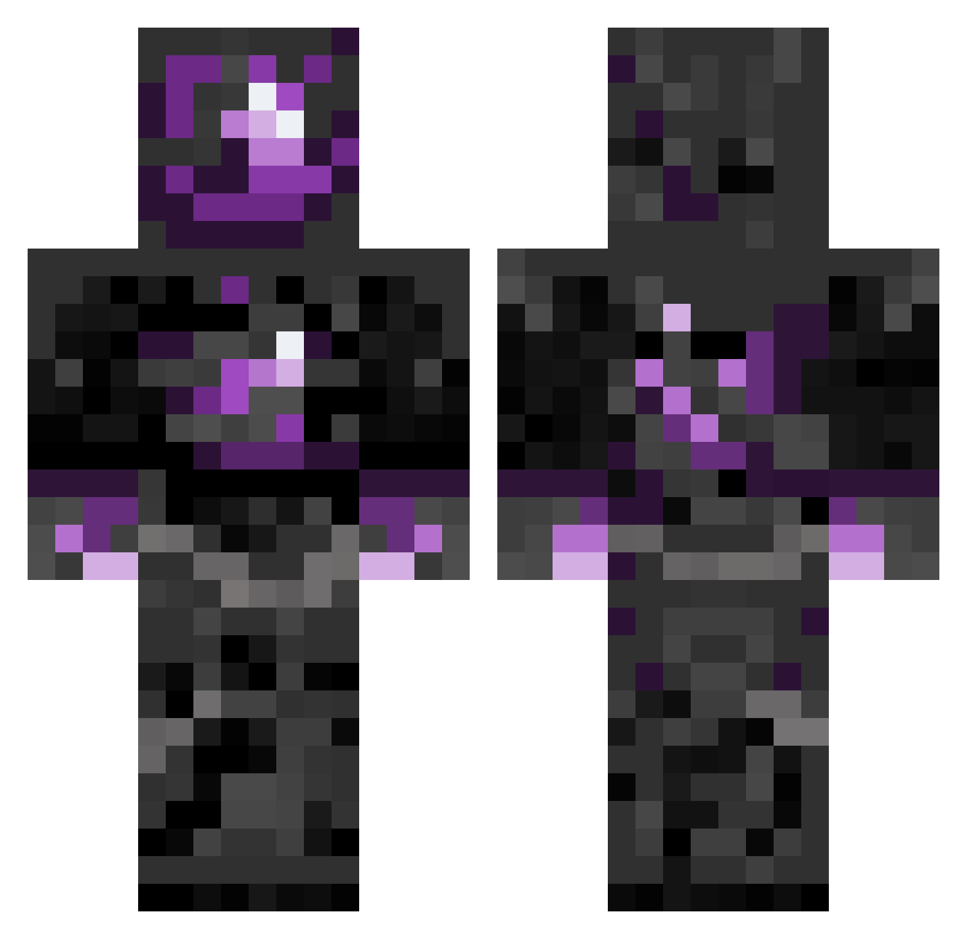 txchnic Minecraft skin, front and back view