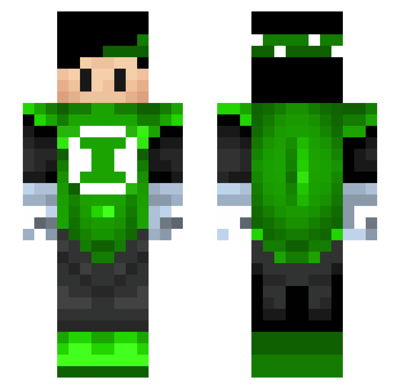 CantFixMe Minecraft skin, front and back view