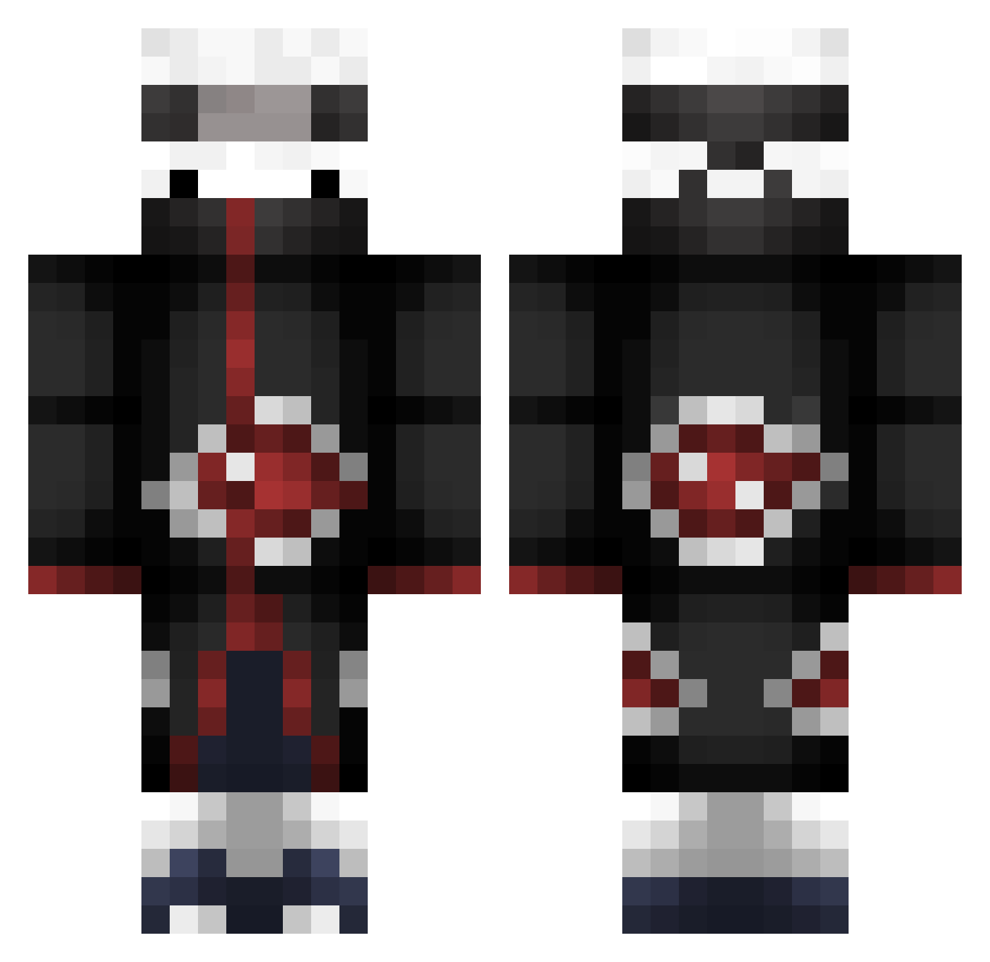 HeMa_34 Minecraft skin, front and back view